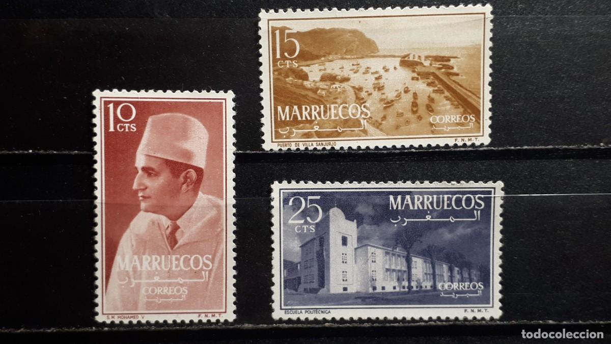 Sellos: MARRUECOS . A&Ntilde;O 1956. **. Edifil 1/3