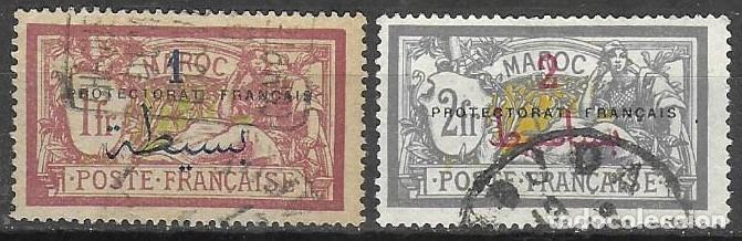 Sellos: SELLOS USADOS DE MARRUECOS 1914, YT 51/ 52