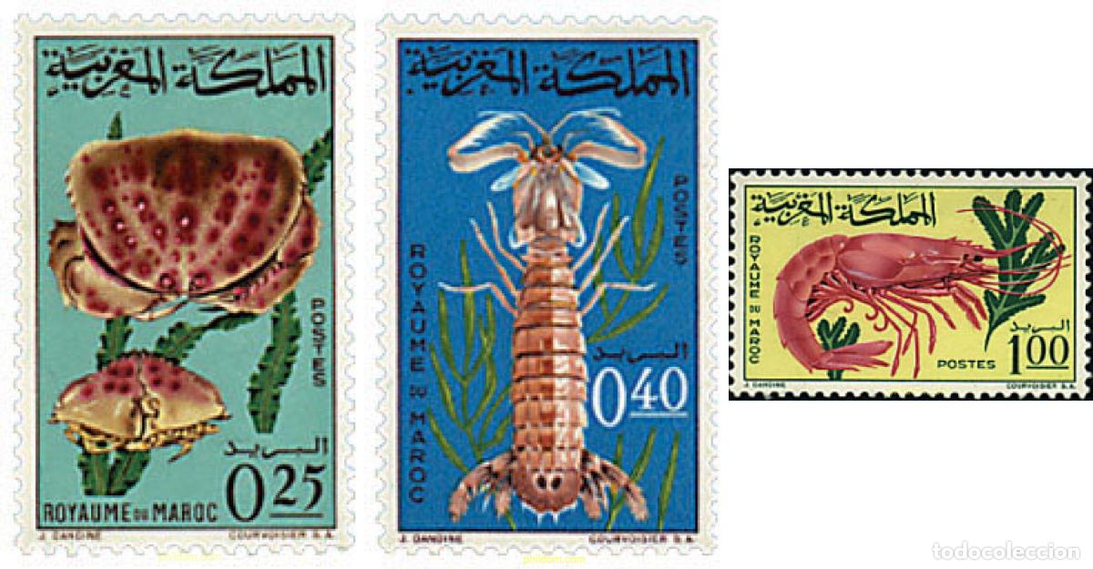Sellos: 153573 MNH MARRUECOS 1965 CRUSTACEOS