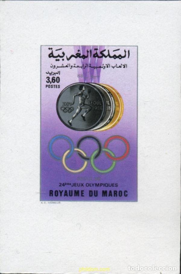 Sellos: 219450 MNH MARRUECOS 1988 24 JUEGOS OLIMPICOS VERANO SEUL 1988