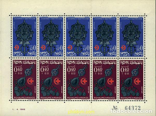 Sellos: 10778 MNH MARRUECOS 1966 CONGRESO DE LA MEDIA LUNA ROJA