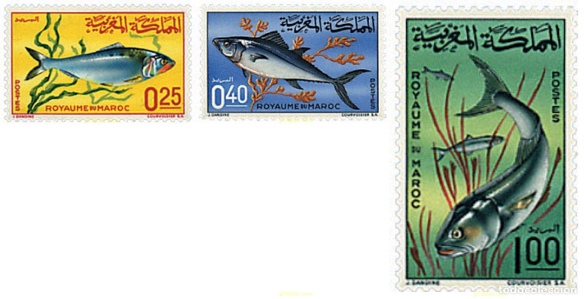 Sellos: 28419 MNH MARRUECOS 1967 PECES