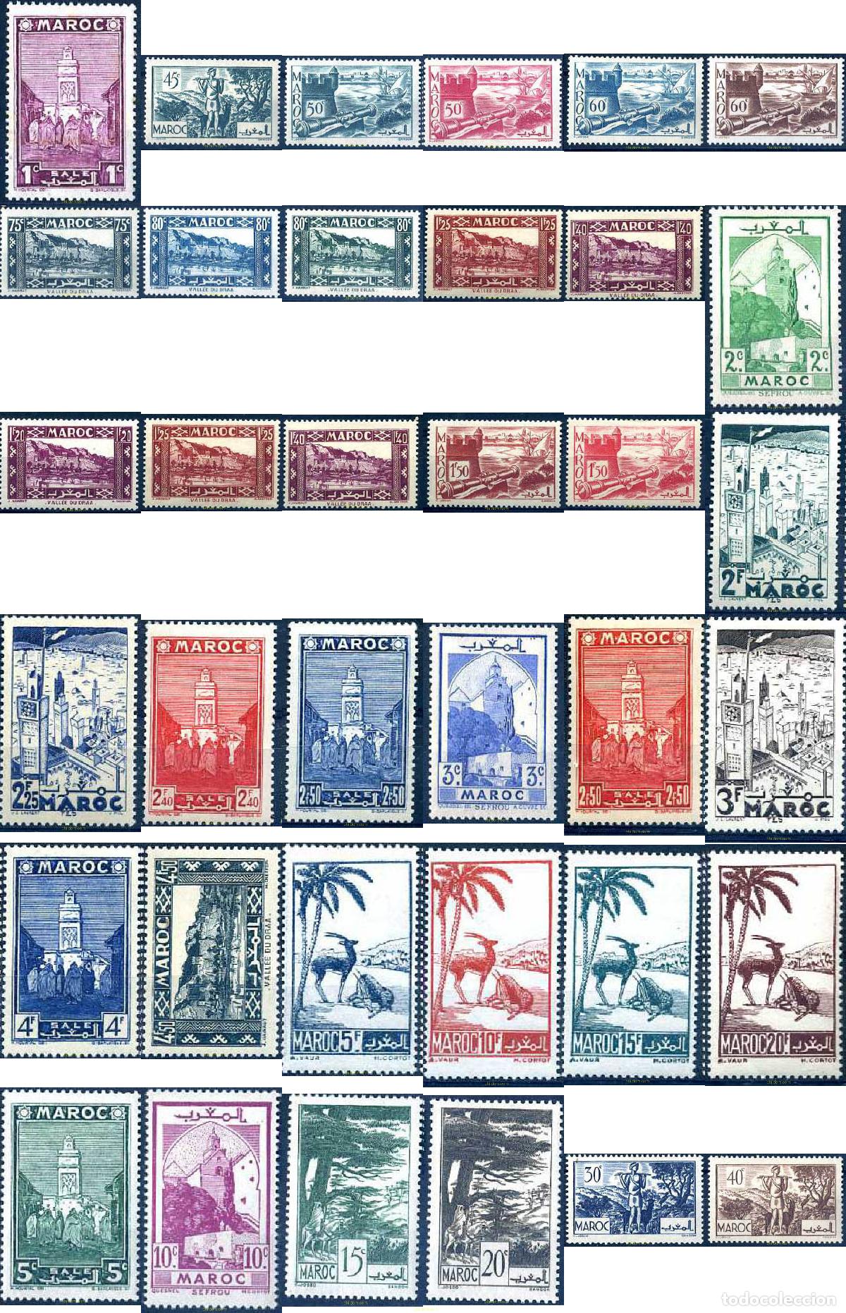 Sellos: 280818 HINGED MARRUECOS 1939 GACELAS