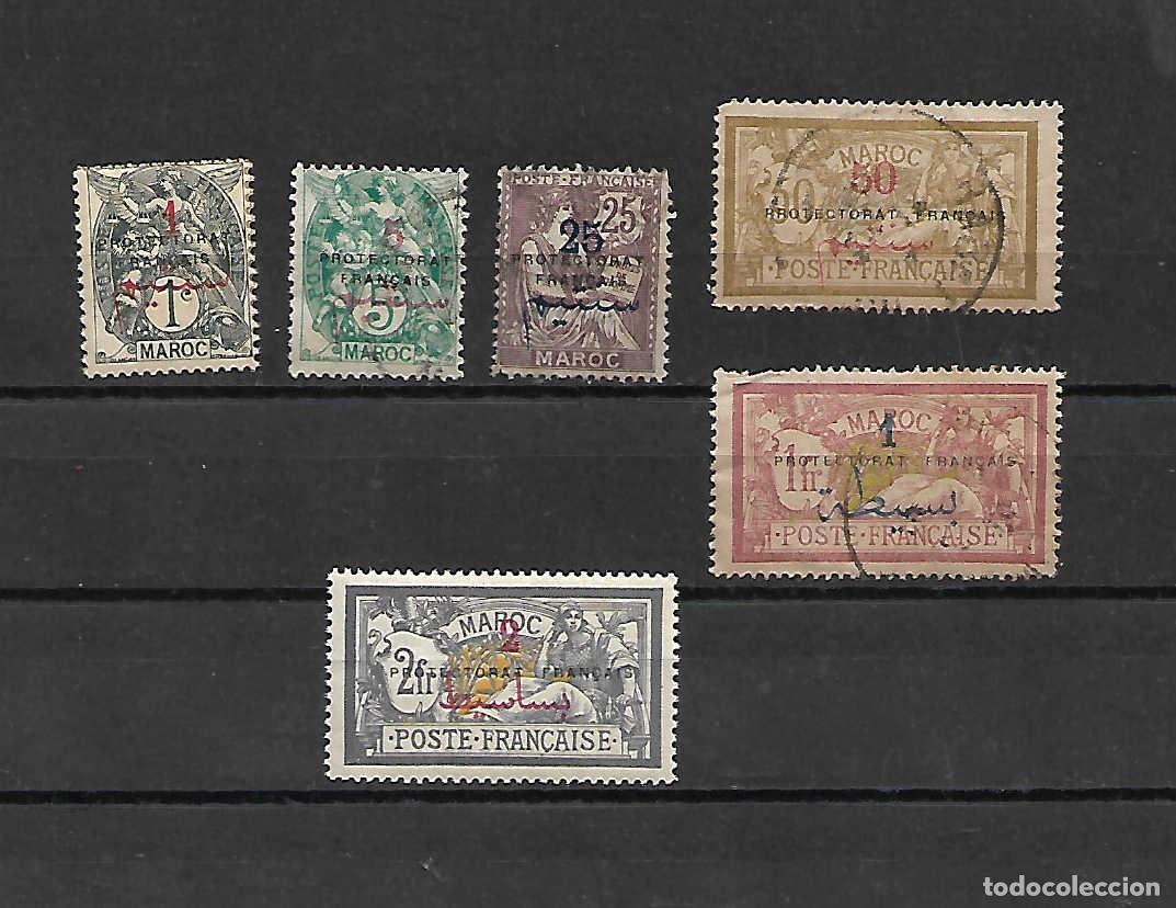 Sellos: Sellos CL&Aacute;SICOS de Marruecos Franc&eacute;s. sellos a&ntilde;os 1914/21