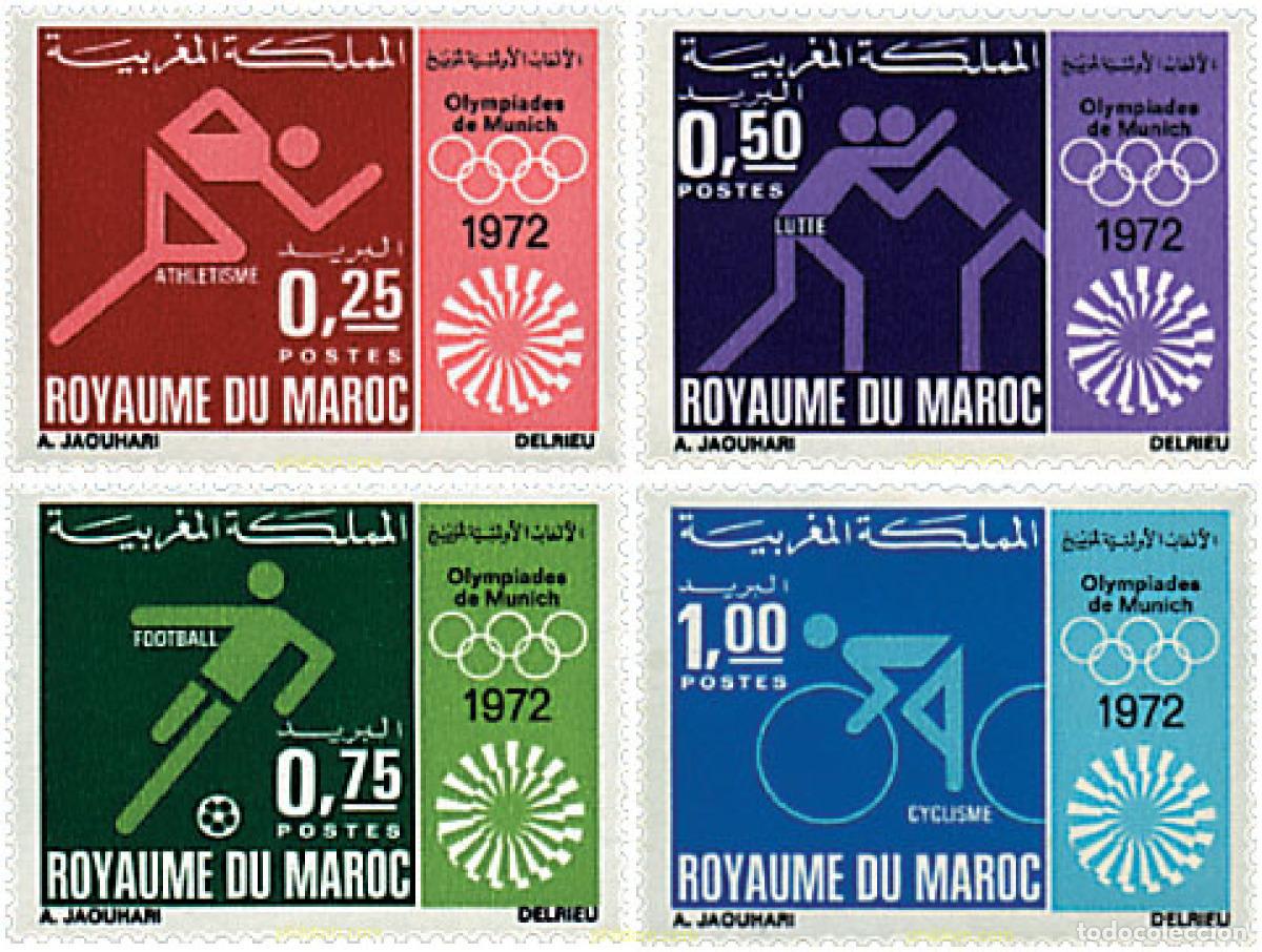 Sellos: 27617 MNH MARRUECOS 1972 20 JUEGOS OLIMPICOS VERANO MUNICH 1972