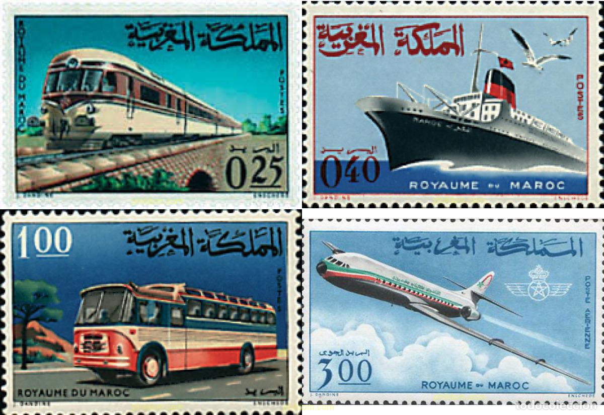 Sellos: 60816 MNH MARRUECOS 1966 TRANSPORTE