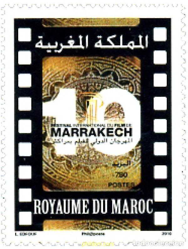 Sellos: 258222 MNH MARRUECOS 2010 10 FESTIVAL DE CINE EN MARRAKECH