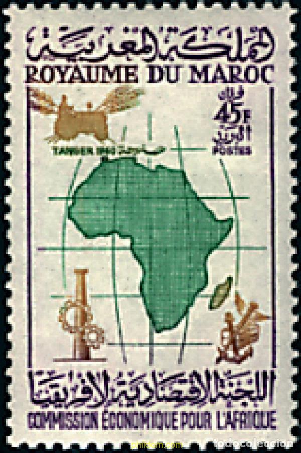 Sellos: 44024 MNH MARRUECOS 1960 REUNION DE LA COMISION ECONOMICA PARA EL AFRICA