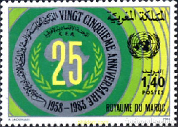 Selos: 53553 MNH MARRUECOS 1983 25 ANIVERSARIO DE LA COMISION ECONOMICA DE LAS NACIONES UNIDAS POR AFRICA