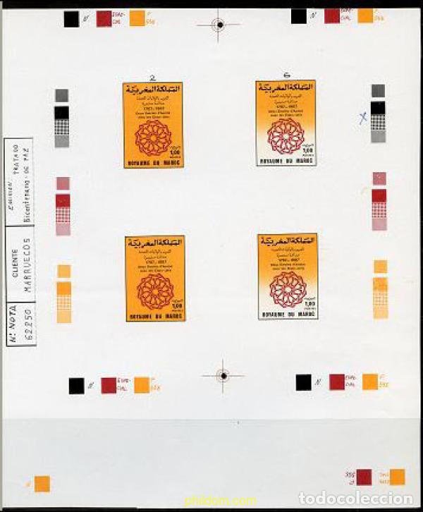 Sellos: 219525 MNH MARRUECOS 1987 BICENTENARIO DE LAS RELACIONES DIPLOMATICAS CON LOS ESTADOS UNIDOS
