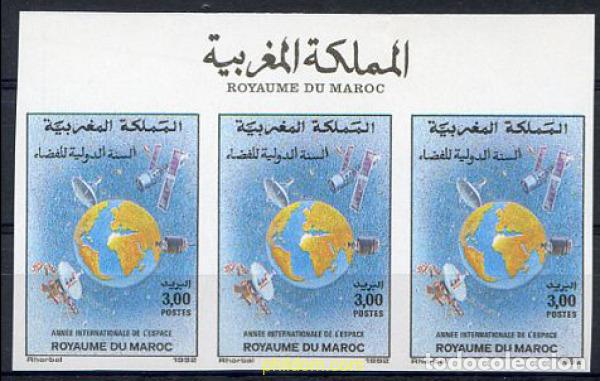 Sellos: 219240 MNH MARRUECOS 1992 A&Ntilde;O INTERNACIONAL DEL ESPACIO