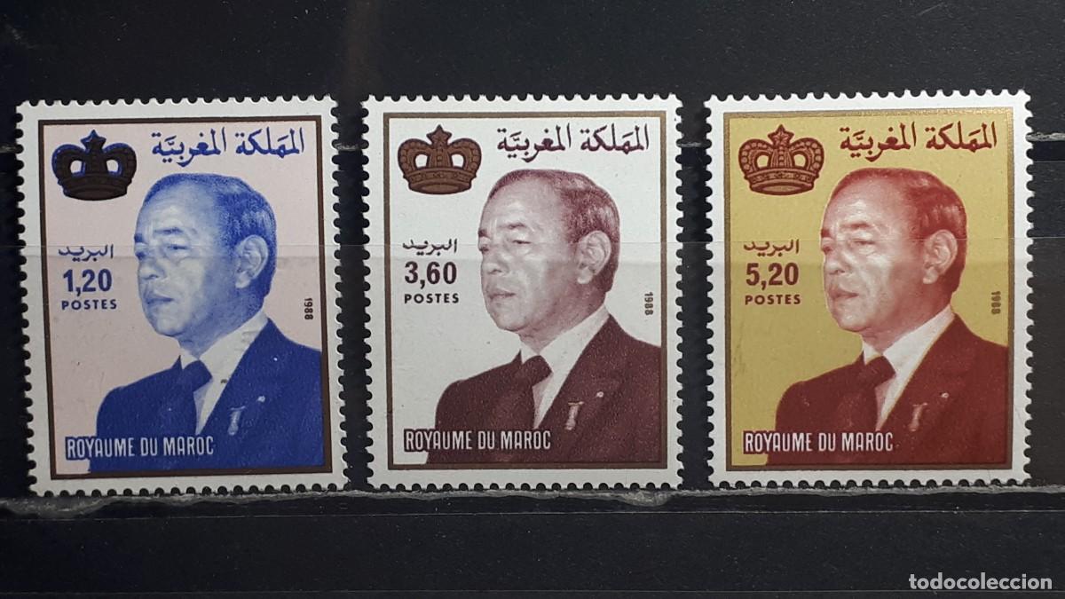 Sellos: MARRUECOS. A&Ntilde;O 1988. **. YVERT 1061/3