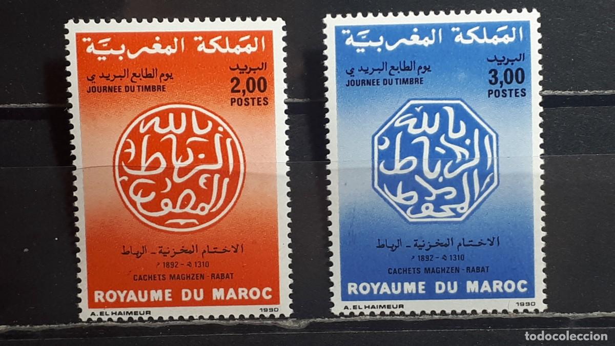 Sellos: MARRUECOS. A&Ntilde;O 1989. **. YVERT 1078/9