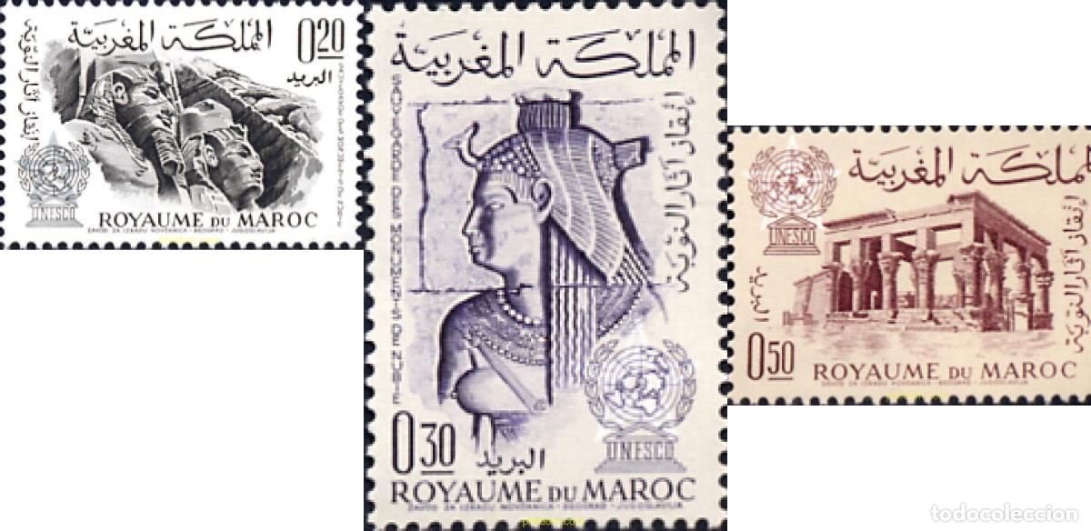 Sellos: 195997 MNH MARRUECOS 1963 SALVAGUARDA DE LOS MONUMENTOS DEL NUBIA
