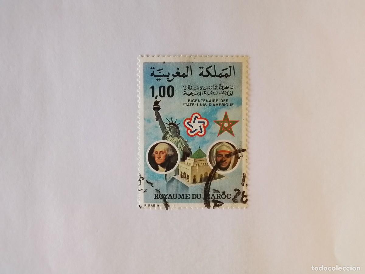 Sellos: A&Ntilde;O 1976 MARRUECOS SELLO USADO