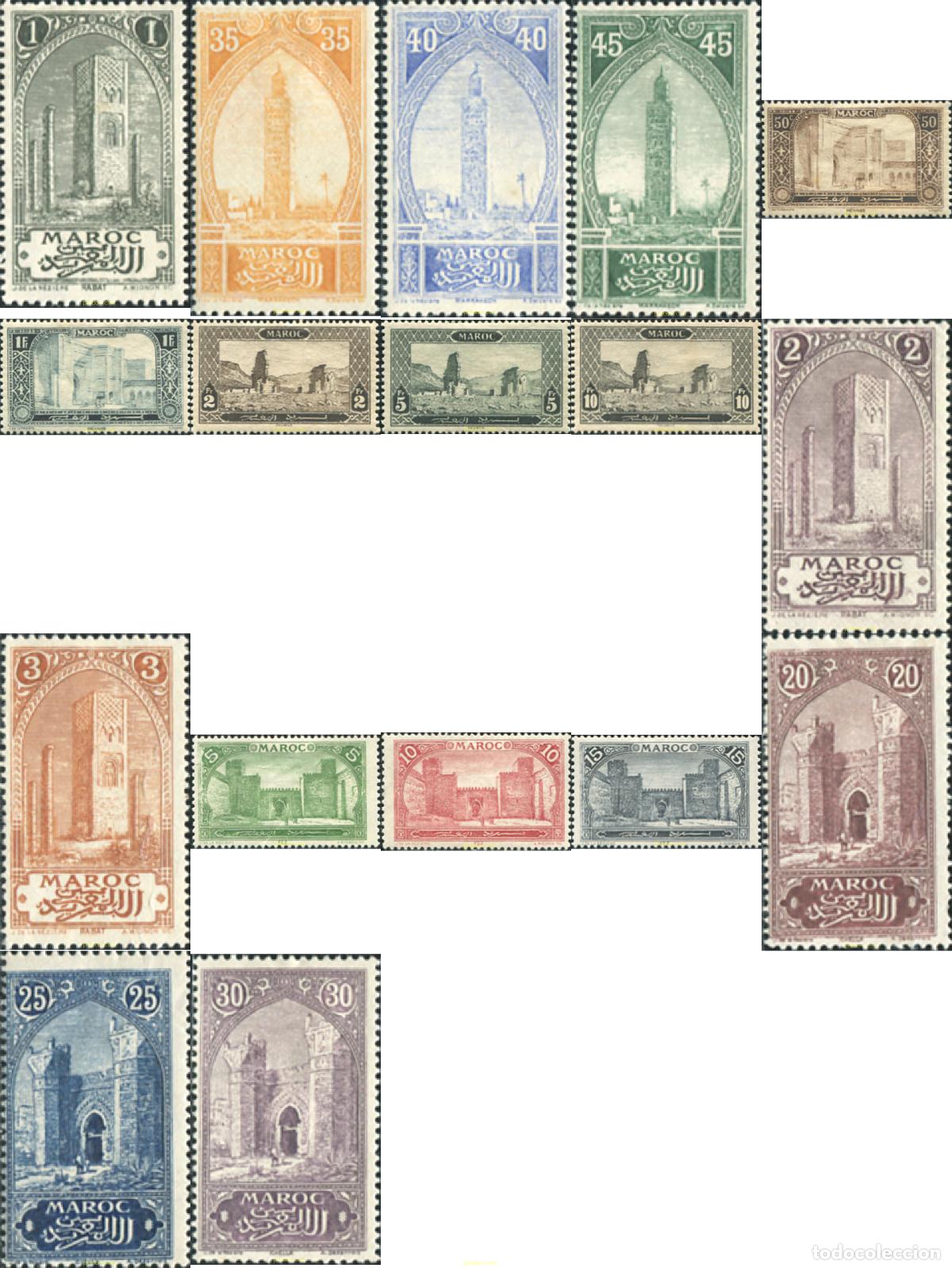 Sellos: 616332 HINGED MARRUECOS 1917 MONUMENTOS