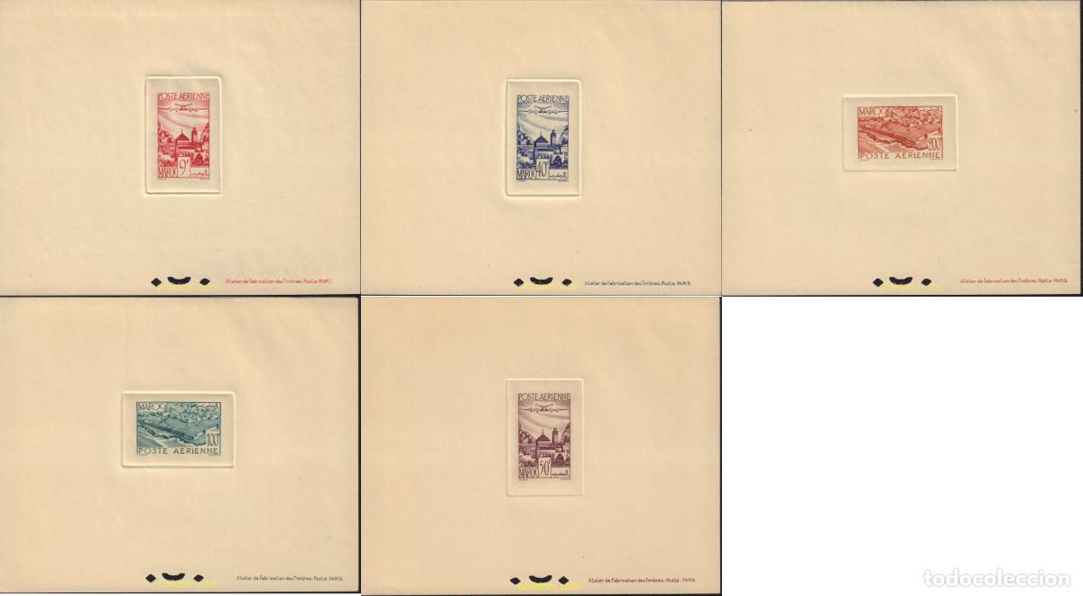 Sellos: 573458 MNH MARRUECOS 1947 AVION SOBREVOLANDO MARRUECOS