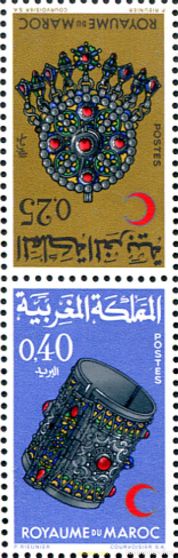 Sellos: 196751 MNH MARRUECOS 1968 MEDIA LUNA ROJA