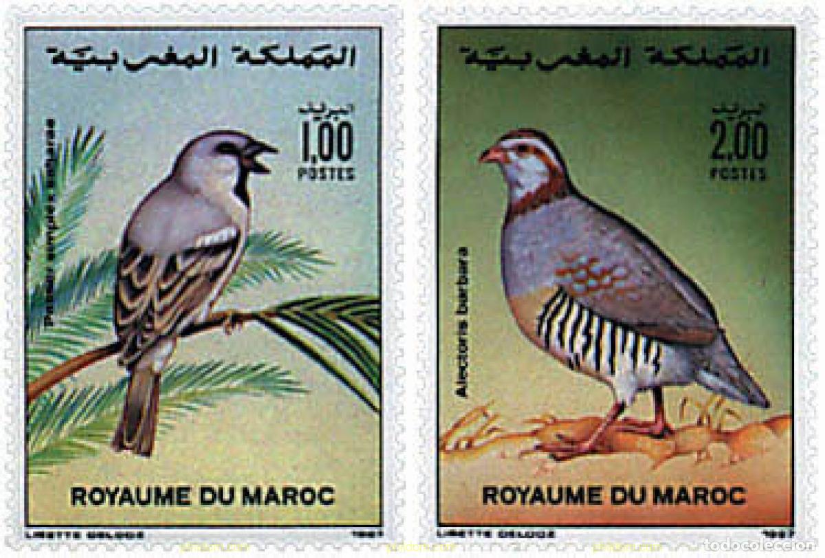 Sellos: 53595 MNH MARRUECOS 1987 AVES