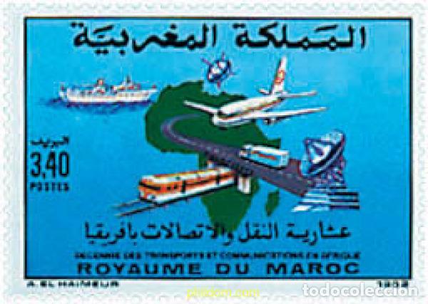 Sellos: 61387 MNH MARRUECOS 1992 DECADA DE LOS TRANSPORTES Y LAS COMUNICACIONES