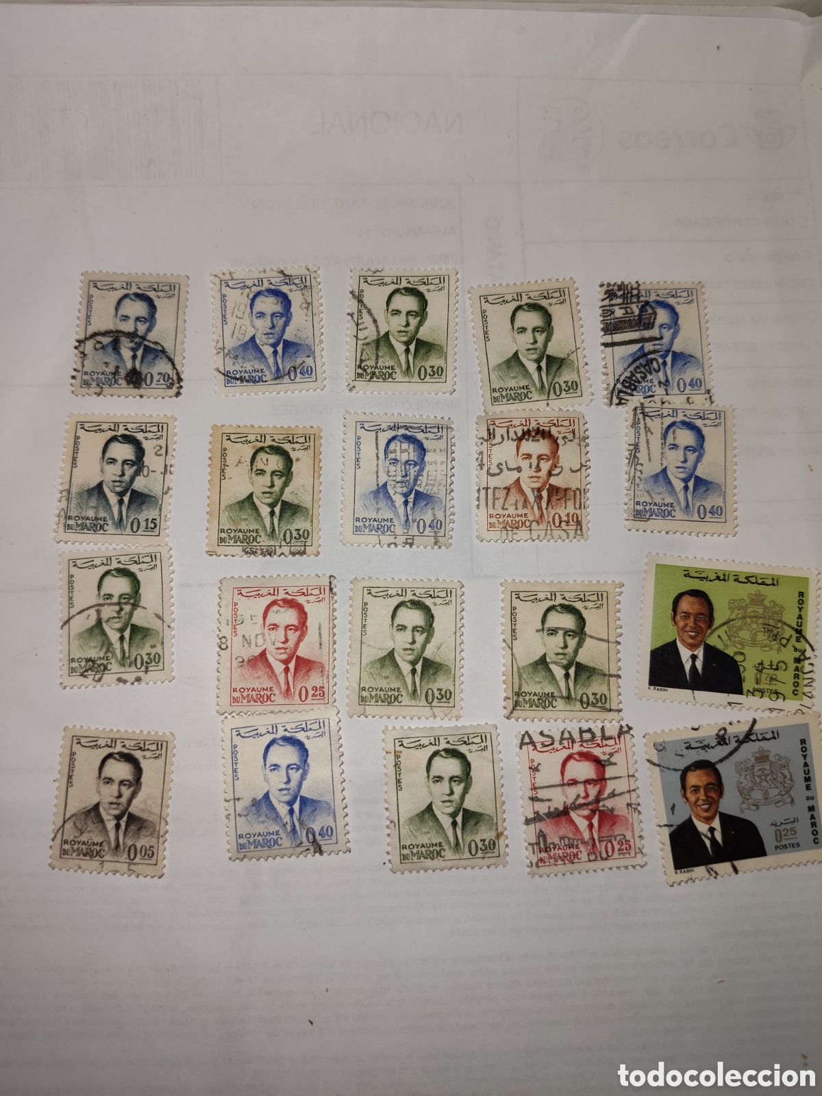Sellos: 20 sellos de Marruecos Rey Hassan ll 1962-73