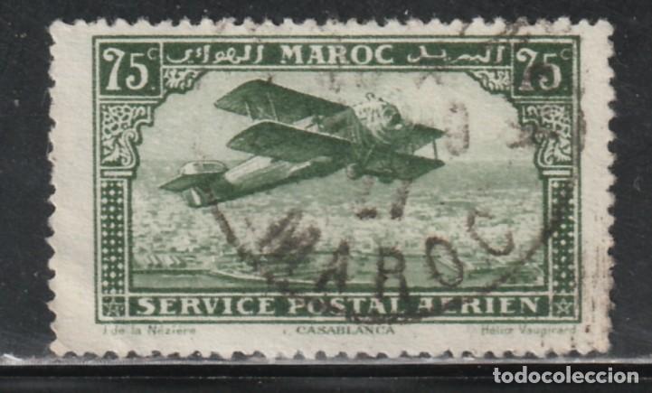 Sellos: MARRUECOS FRANCES // YVERT 5 AEREO // 1922-27 ... USADO