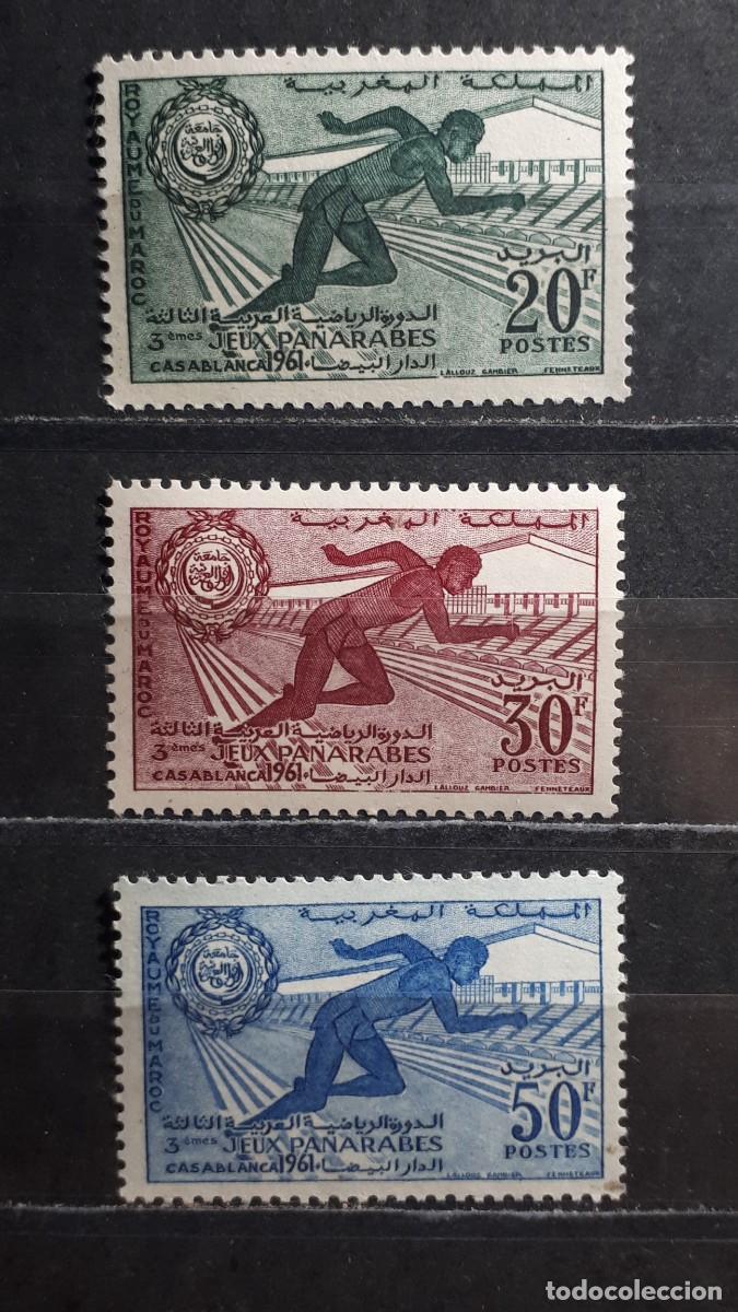 Sellos: MARRUECOS. A&Ntilde;O 1961. **. Edifil 421/3