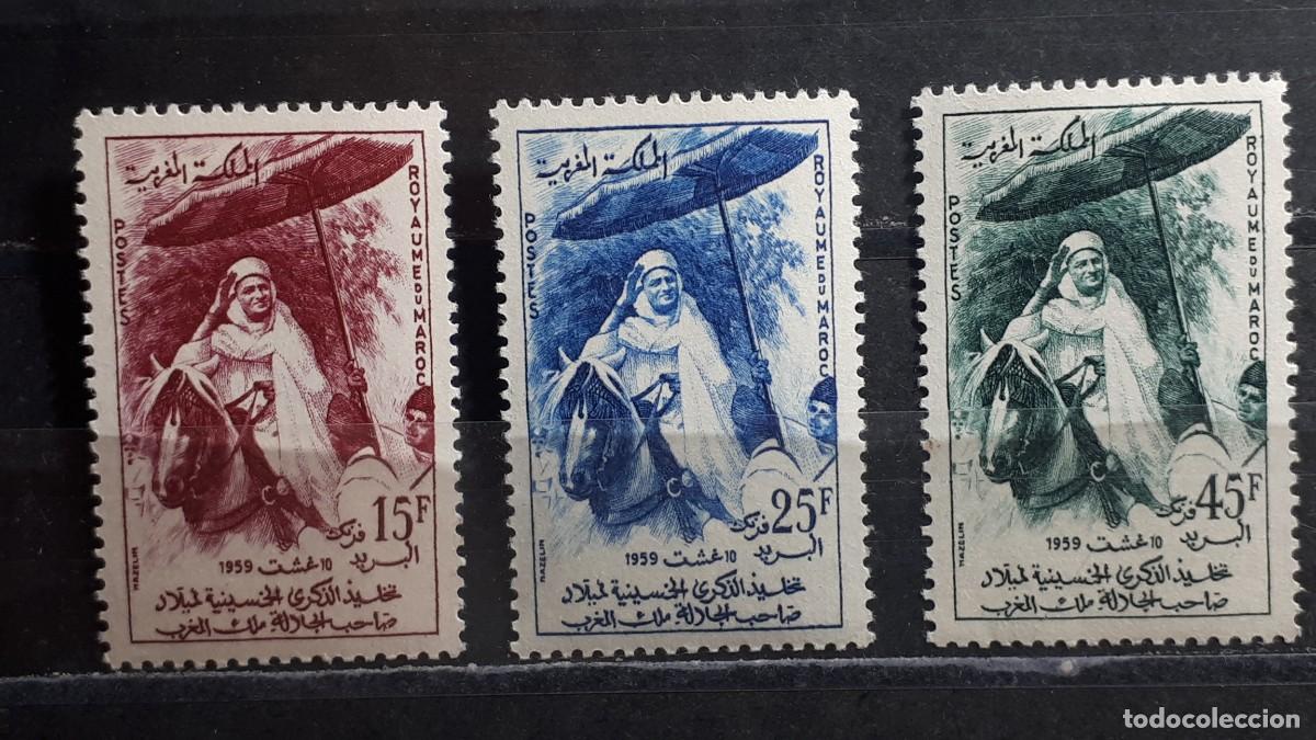 Sellos: MARRUECOS. A&Ntilde;O 1959. **. YVERT 390/2