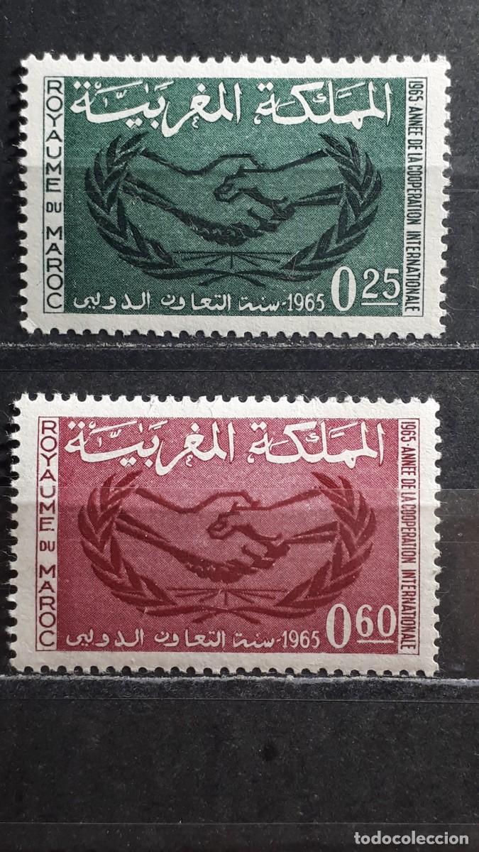 Sellos: MARRUECOS. A&Ntilde;O 1965. **. YVERT 486/7