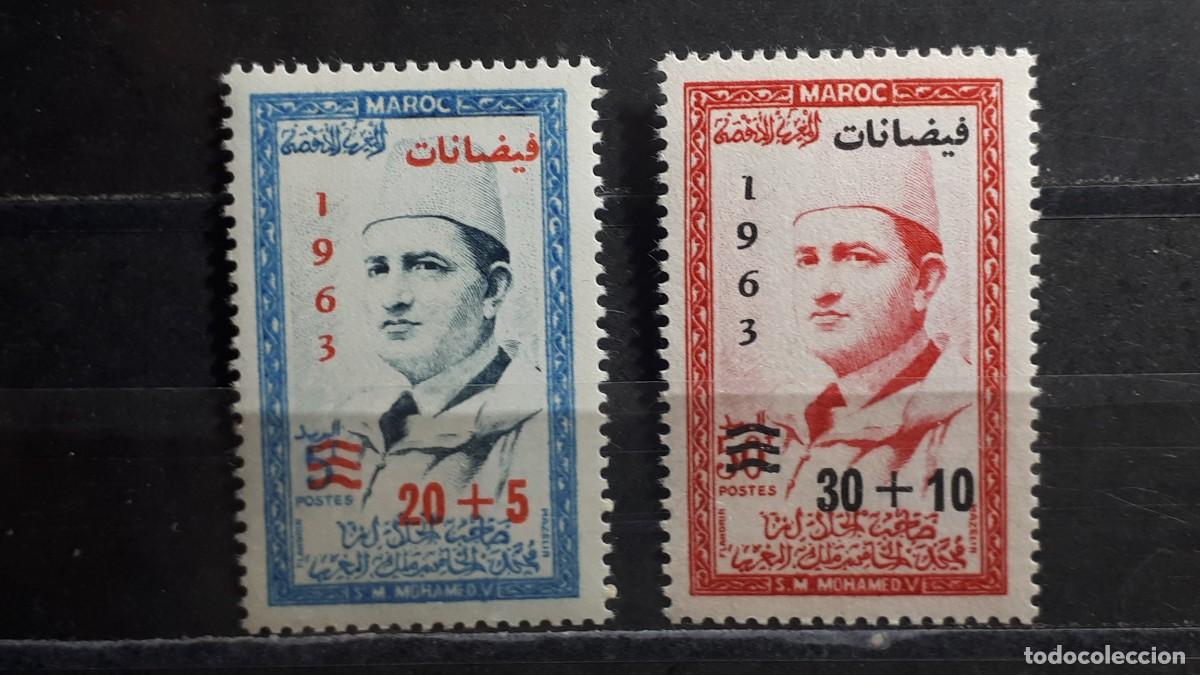 Sellos: MARRUECOS. A&Ntilde;O 1963. **. YVERT 453/4