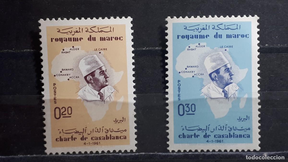 Sellos: MARRUECOS. A&Ntilde;O 1962. **. YVERT 427/8