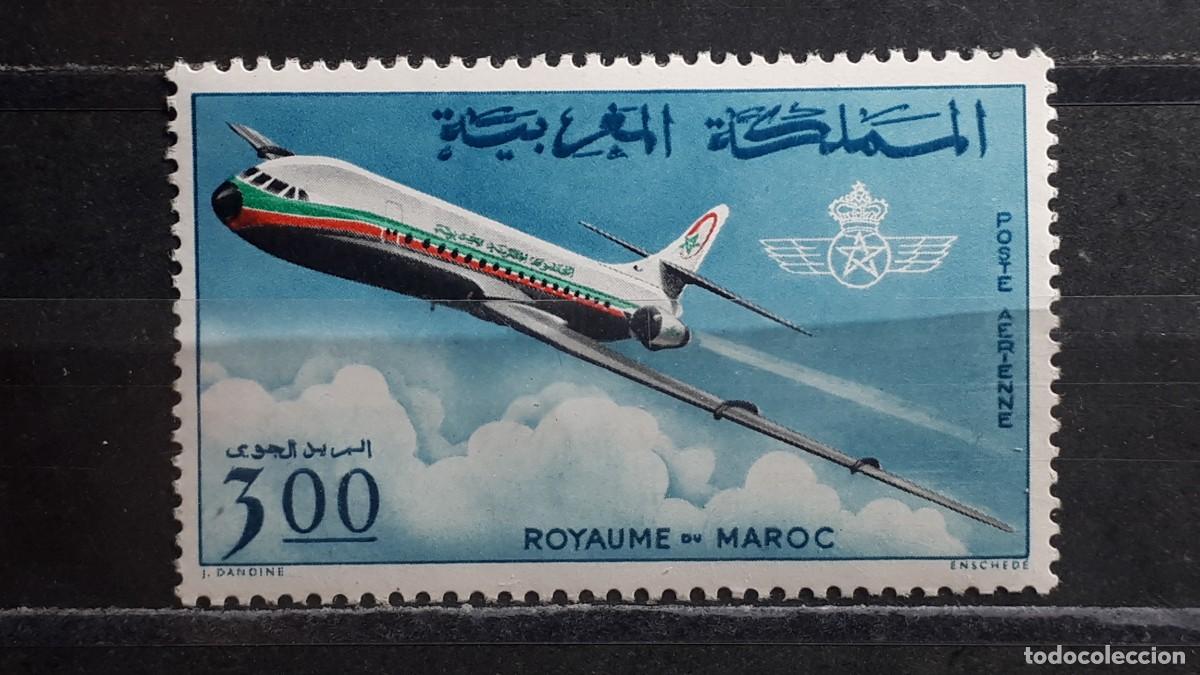 Sellos: MARRUECOS. A&Ntilde;O 1966. *. YVERT A&eacute;reo 115
