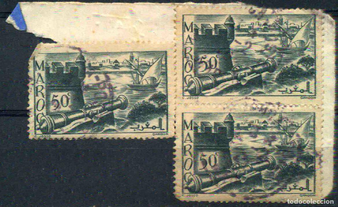 Sellos: Marruecos franc&eacute;s 1940 Muralla de Sal&eacute; Fragmento