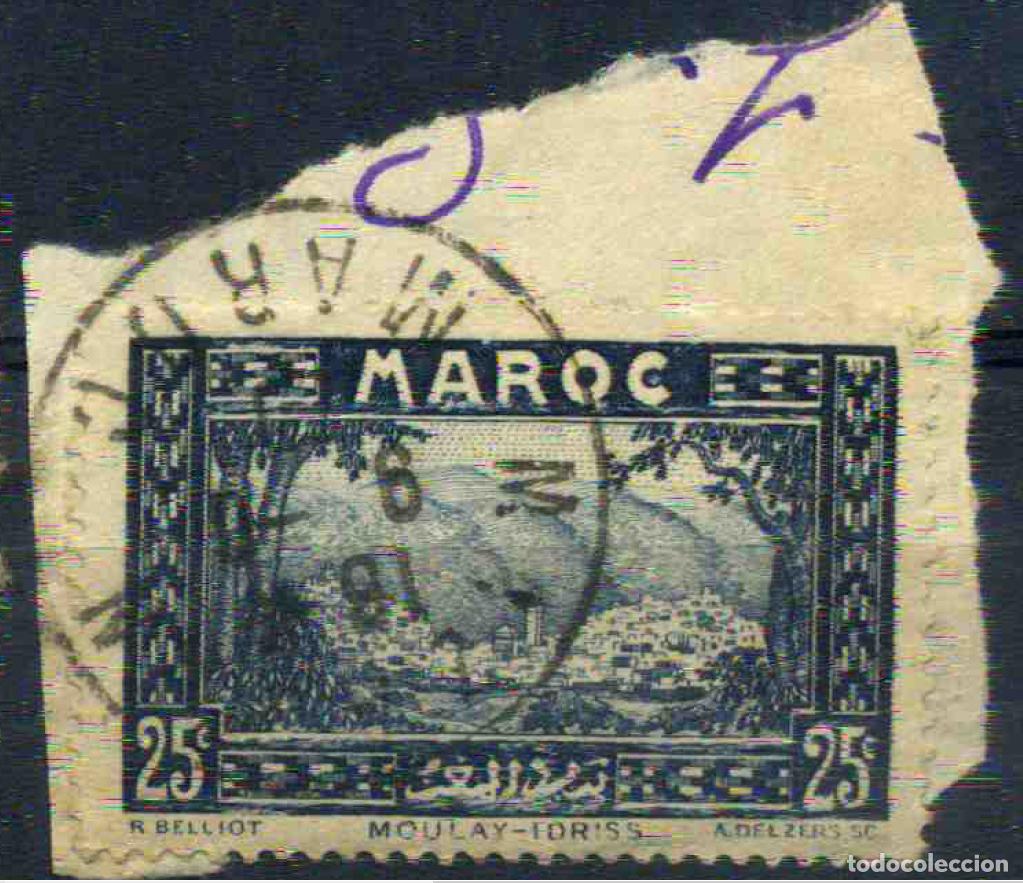 Sellos: Marruecos franc&eacute;s 1933 Fragmento