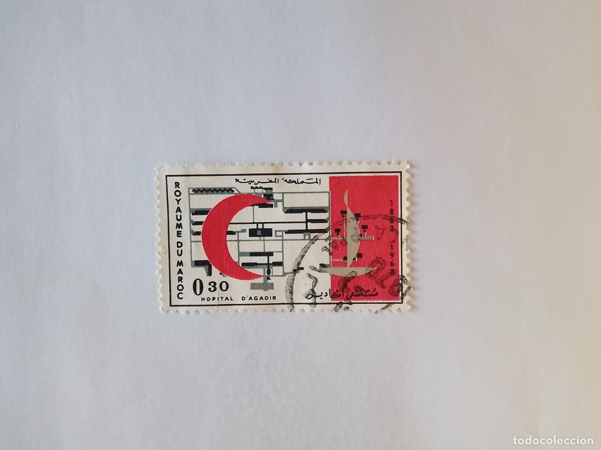 Sellos: A&Ntilde;O 1963 MARRUECOS SELLO USADO