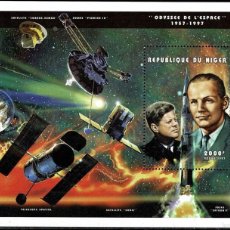 Sellos: NIGER 1997 SHEET MNH JOHN KENNEDY JFK PRESIDENTES NEIL ARMSTRONG ASTRONAUTAS ESPACIO SPACE ESPACE. Lote 396274374