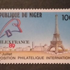 Sellos: REPUBLICA DE NIGER 1989** - EXPOSICIÓN FILATÉLICA - X6