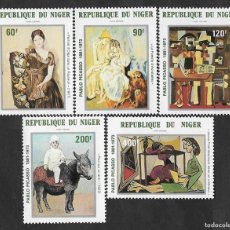 Sellos: SD)1981 NIGER COMPLETE SERIES OF ART, PAINTING. CENTENARY OF THE BIRTH OF PABLO RUÍZ PICASSO, 1881 -