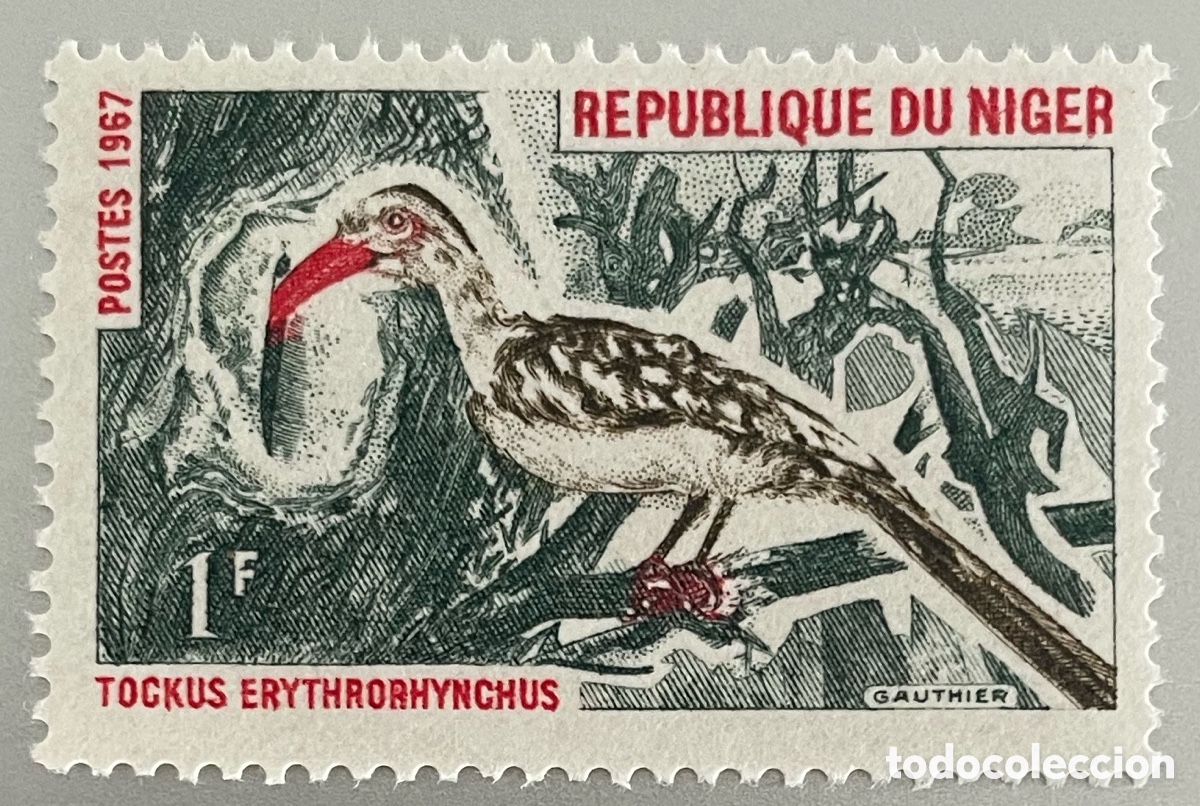 Sellos: Niger. P&aacute;jaros. 1969 - Foto 1