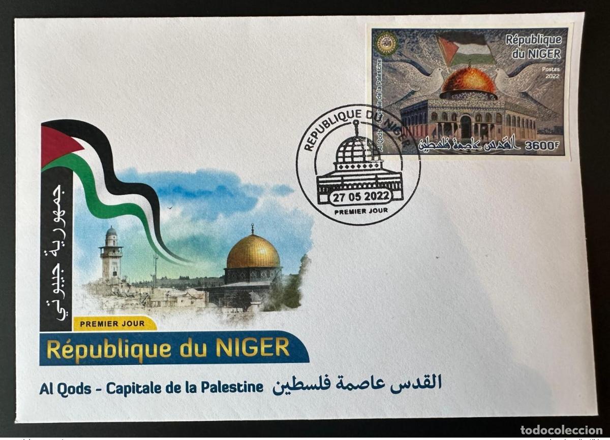 Sellos: N&iacute;ger de mayo 2022? El 3600F FDC y emiten conjuntamente Al Quds la capital Palestina.