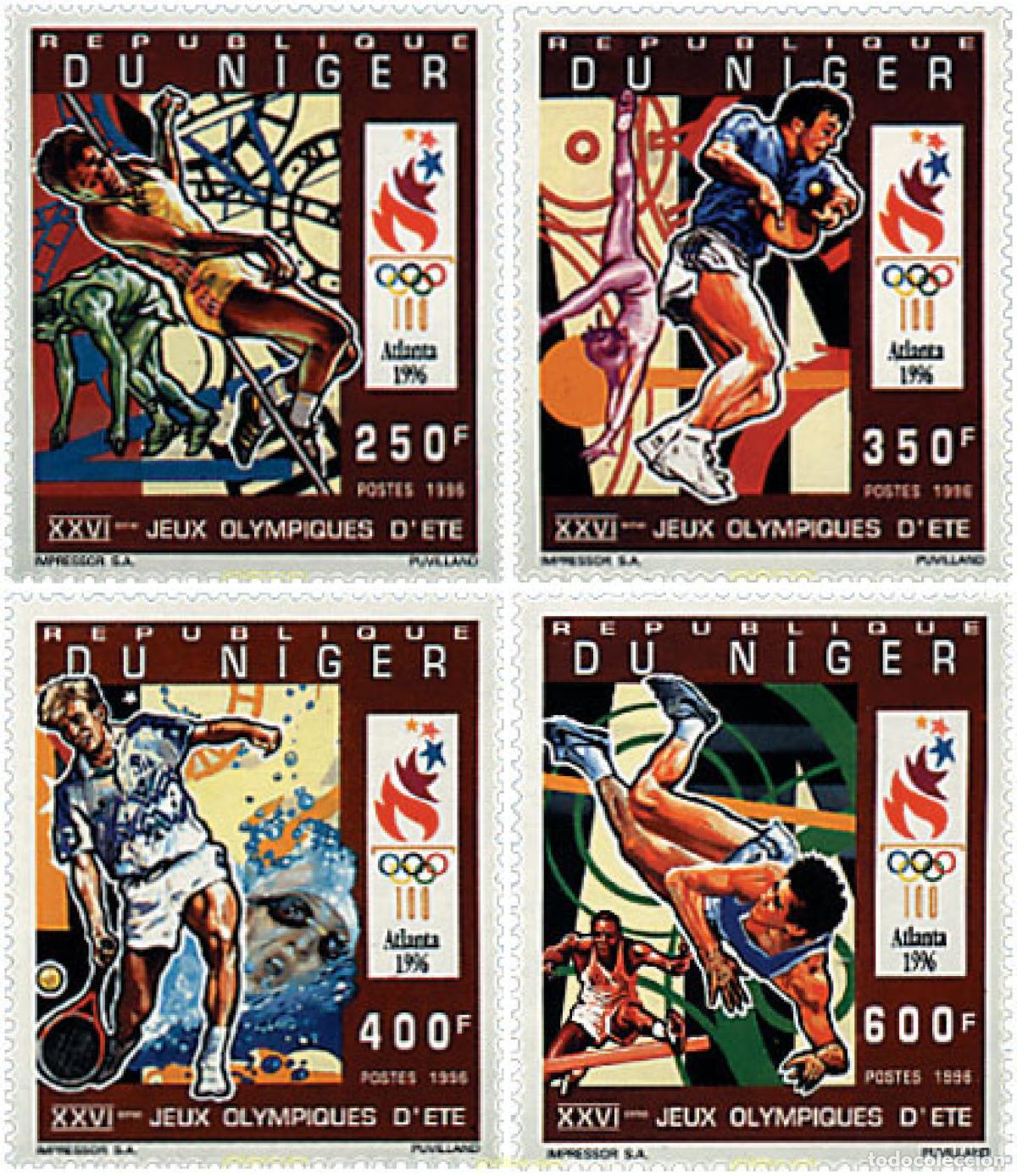 Sellos: 69933 MNH NIGER 1996 26 JUEGOS OLIMPICOS VERANO ATLANTA 1996