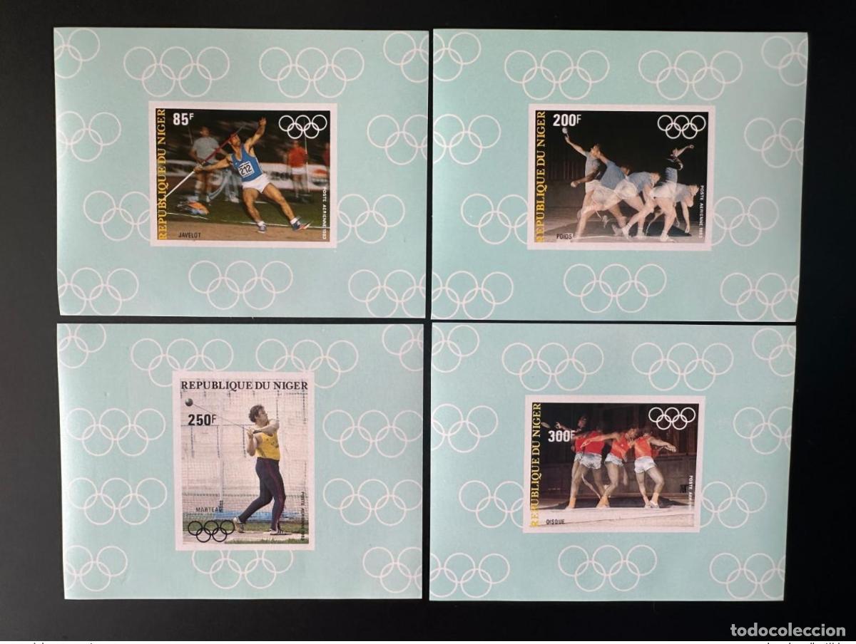 Sellos: N&iacute;ger 1983 Mi. 846 - 850 bloquea los lujosos Juegos Ol&iacute;mpicos de Dakota del Norte &Aacute;ngeles Olympia
