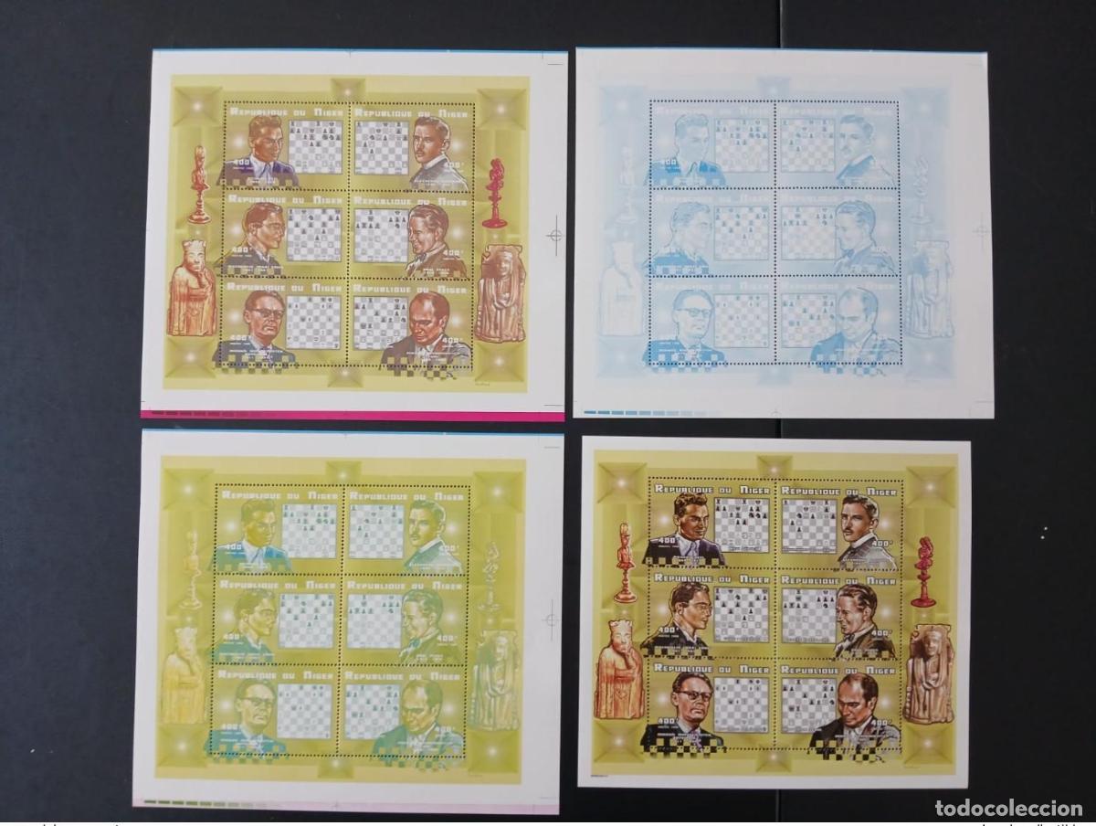Sellos: N&iacute;ger 1999 Mi. 1634 - 1639 Pruebas de color Chess Schach
