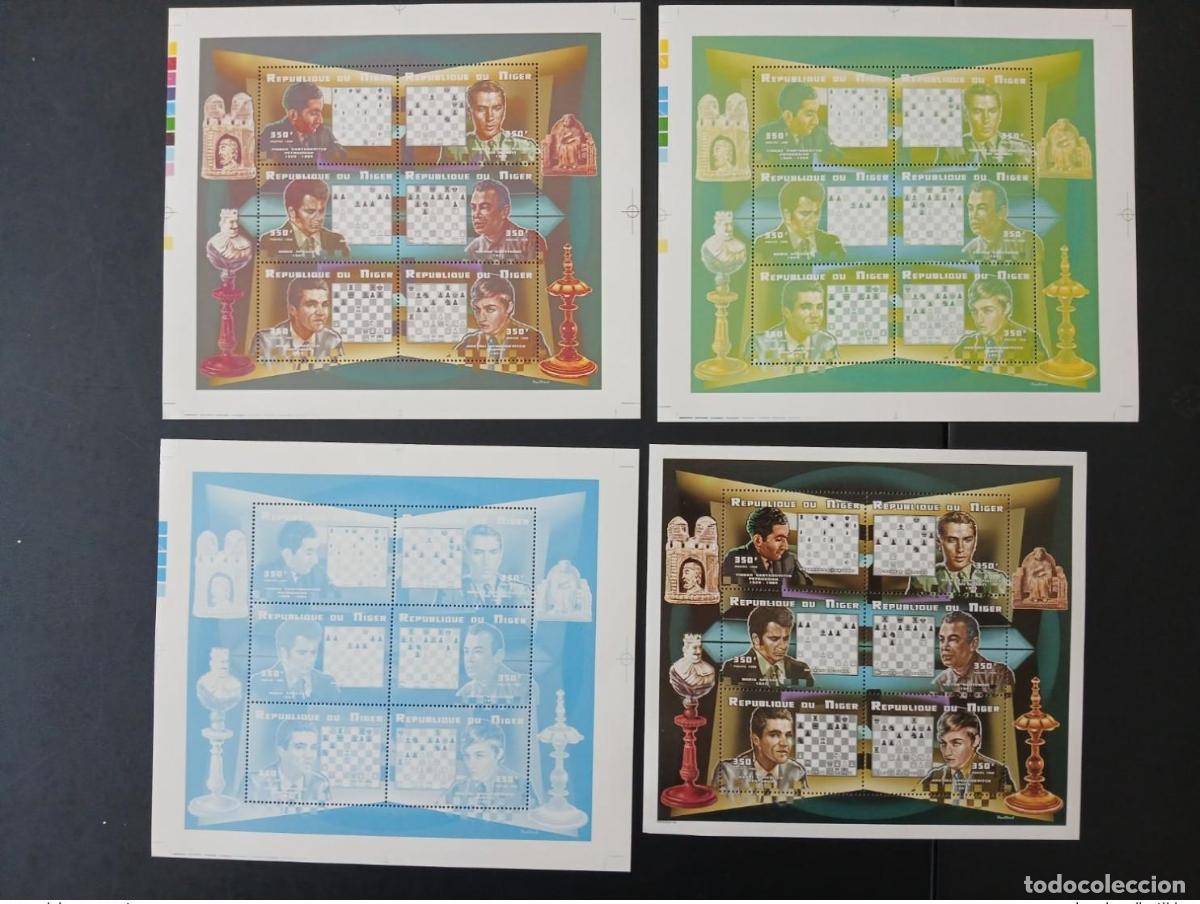 Sellos: N&iacute;ger 1999 Mi. 1628 - 1633 pruebas de color Chess Schach