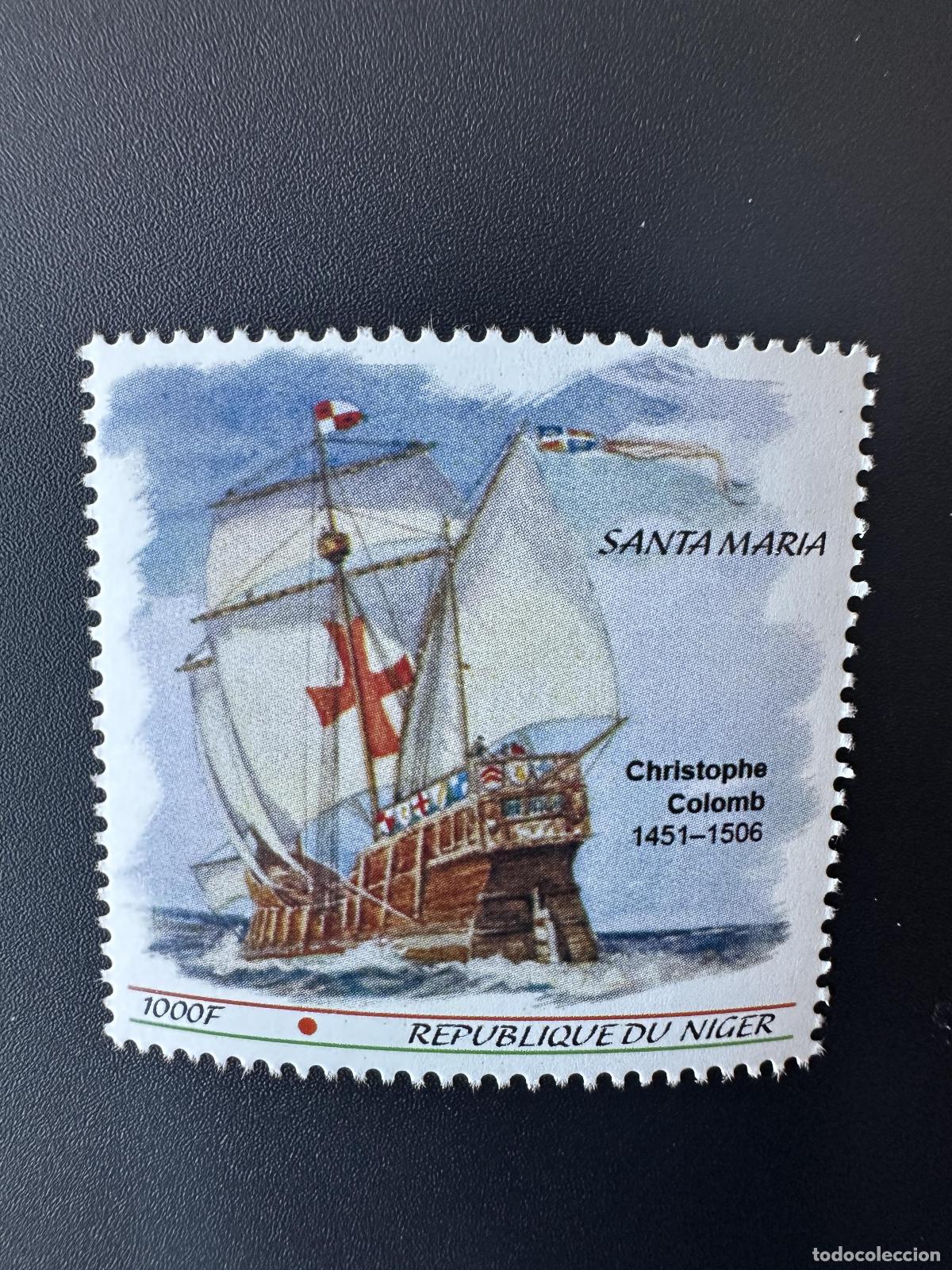 Sellos: N&iacute;ger 2023 Mi.? Sello personalizado de Colombo Col&oacute;n Crist&oacute;bal