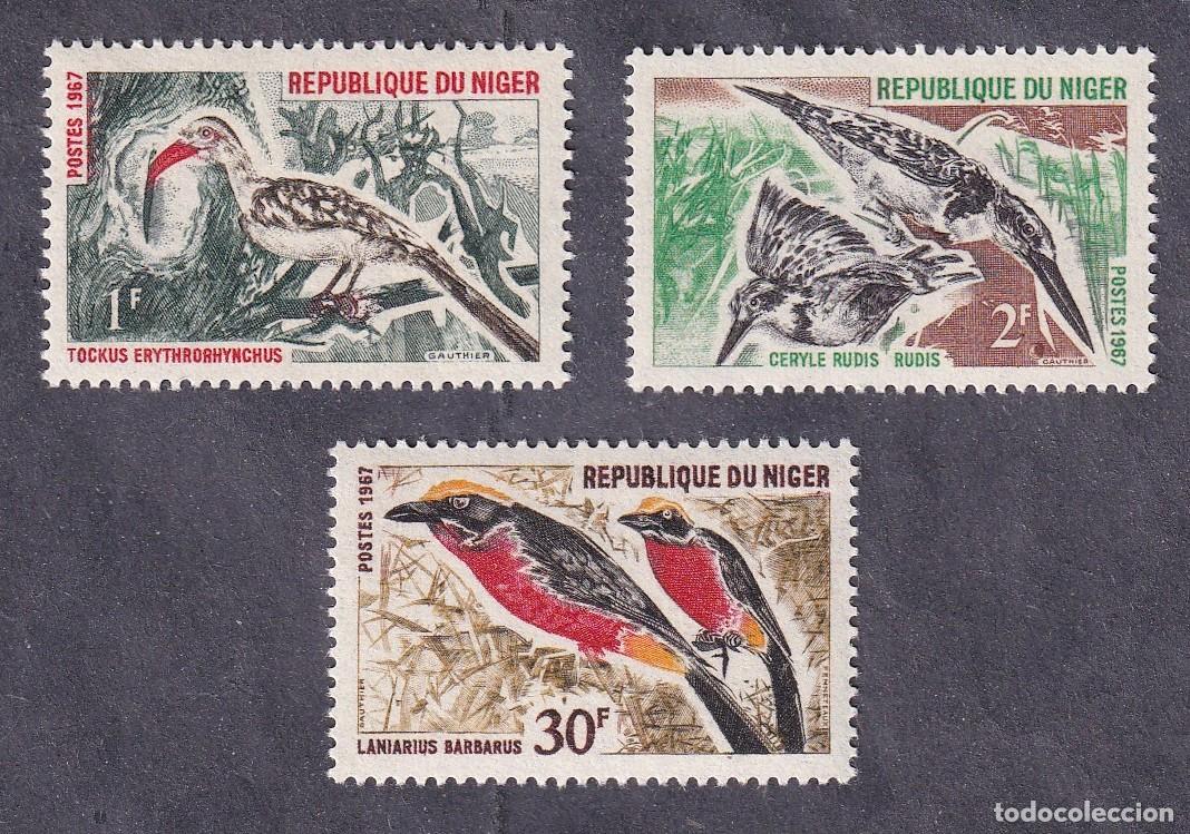 Sellos: NIGER Yvert n&deg; 190 &agrave; 192 ** oiseaux
