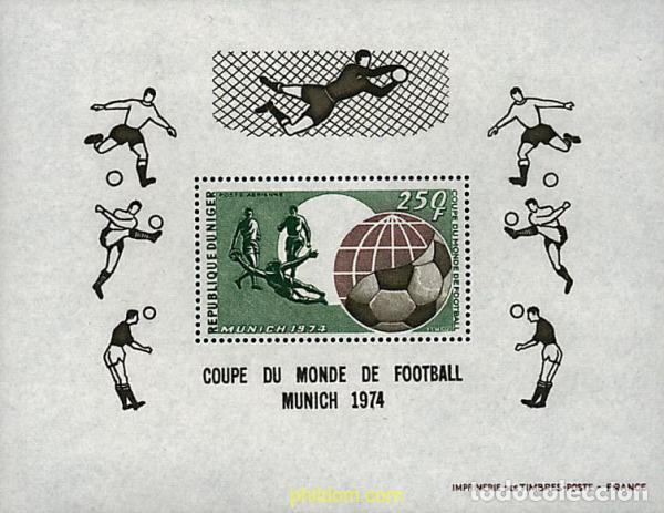 Briefmarken: 54407 MNH NIGER 1974 COPA DEL MUNDO DE FUTBOL. ALEMANIA-74