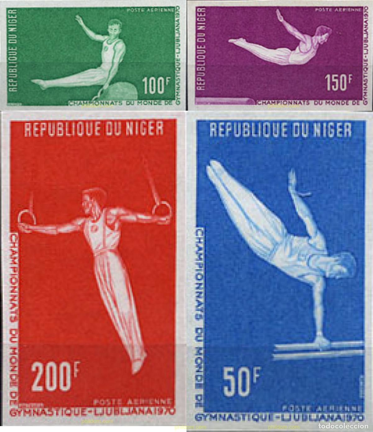 Sellos: 104891 MNH NIGER 1970 CAMPEONATOS DEL MUNDO DE GIMNASIA EN LJUBLJANA