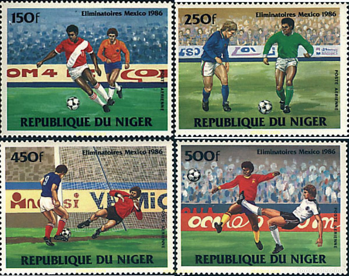 Sellos: 27661 MNH NIGER 1984 COPA DEL MUNDO DE FUTBOL. MEXICO-86