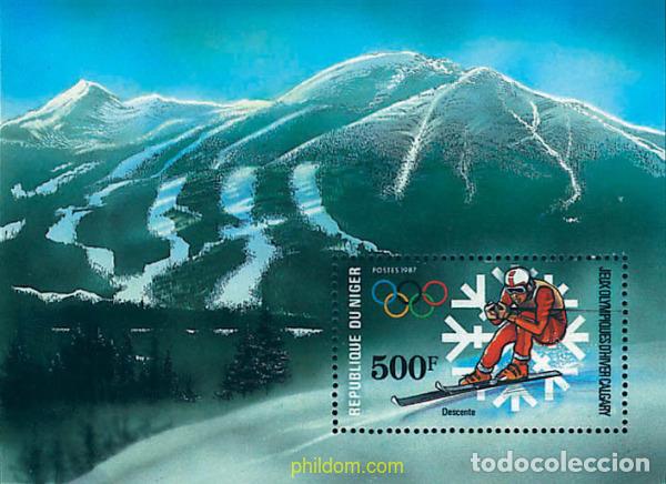 Sellos: 71466 MNH NIGER 1987 15 JUEGOS OLIMPICOS INVIERNO CALGARY 1988